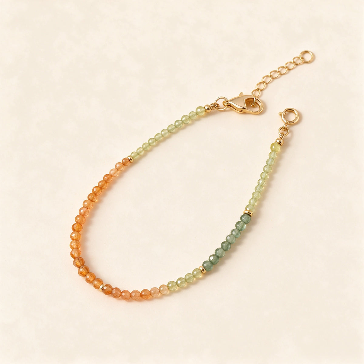 Sunset Three-Tone Beaded Bracelet