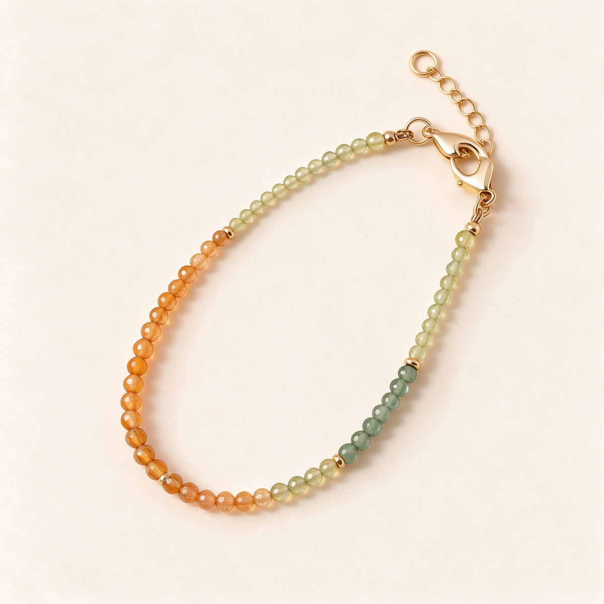 Sunset Three-Tone Beaded Bracelet