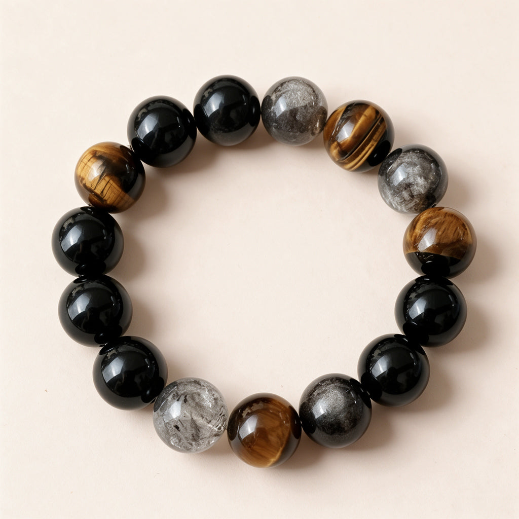 Black Obsidian Crystal Bracelet