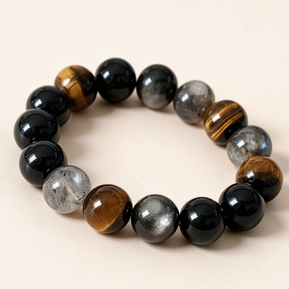 Black Obsidian Crystal Bracelet