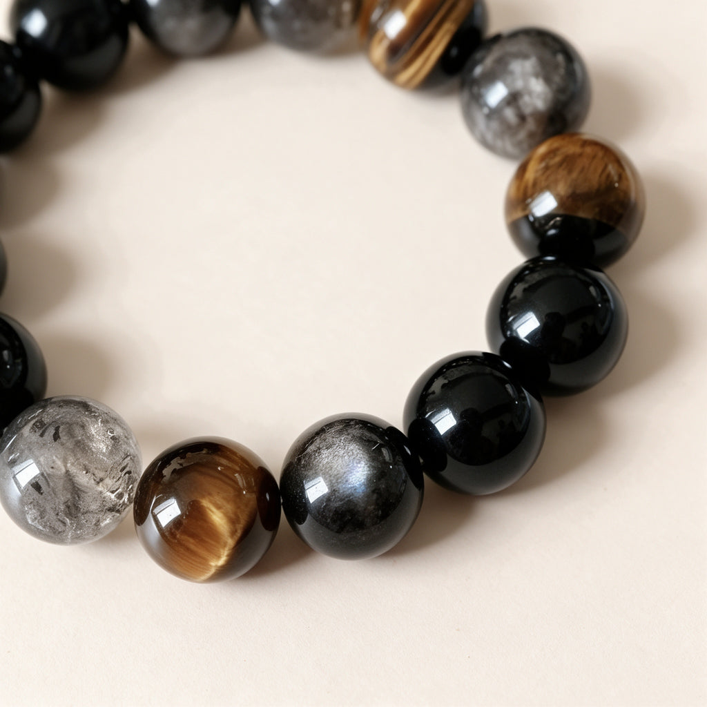 Black Obsidian Crystal Bracelet