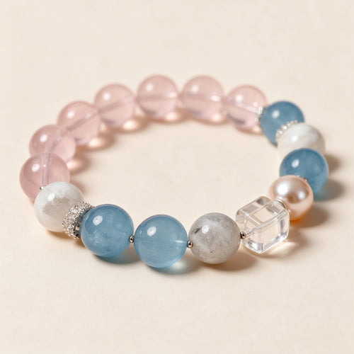 Pastel Gemstone Beaded Bracelet