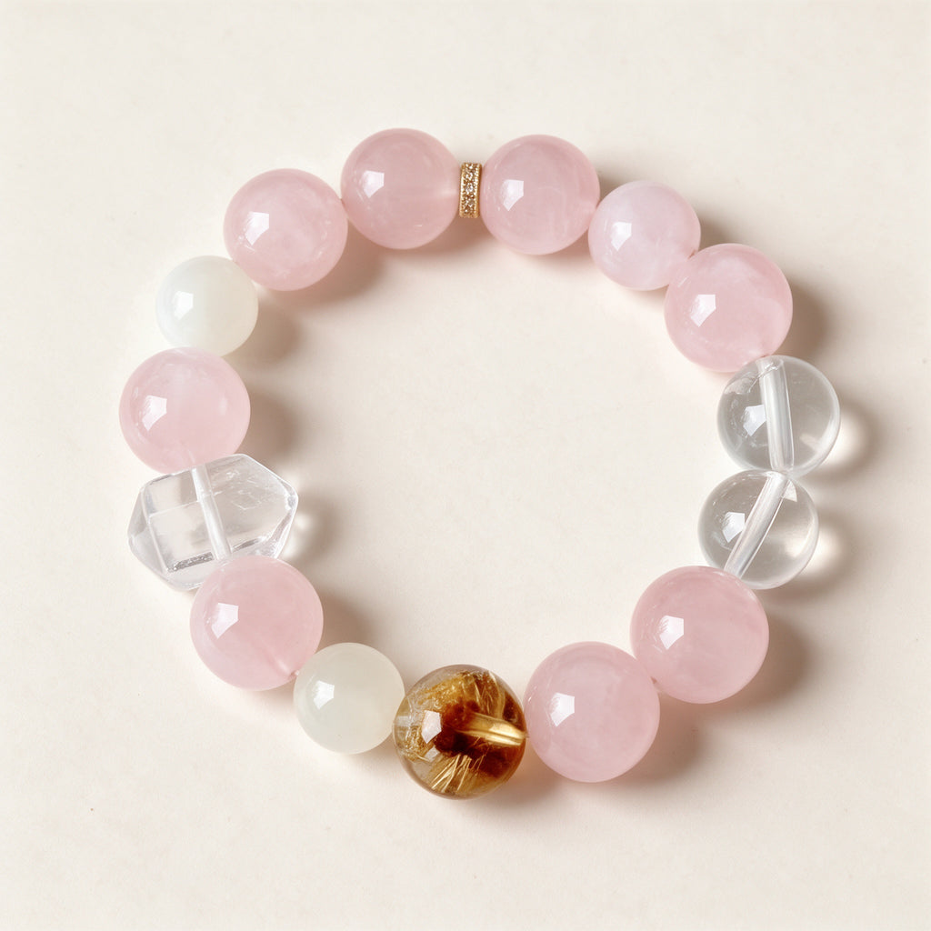 Rose Quartz Harmony Crystal Bracelet