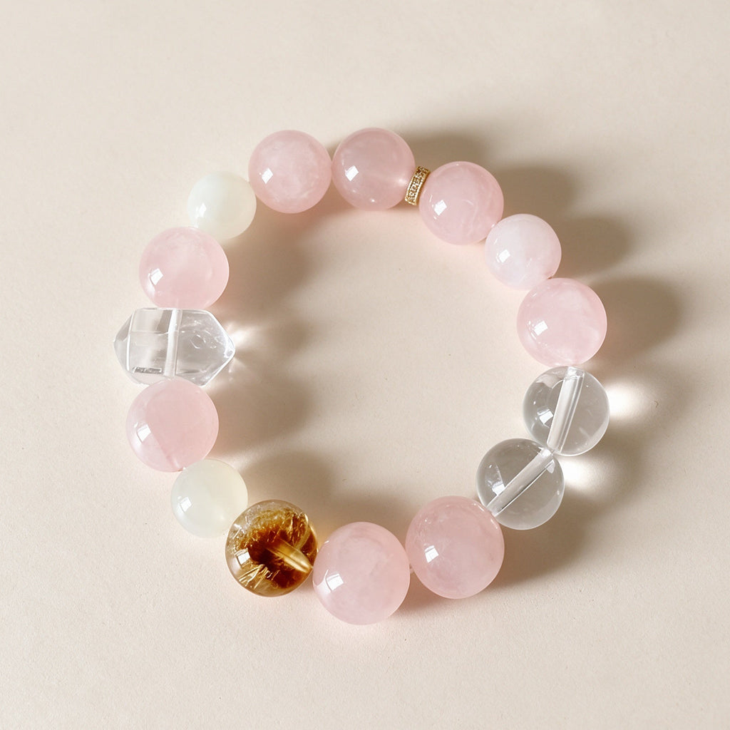 Rose Quartz Harmony Crystal Bracelet