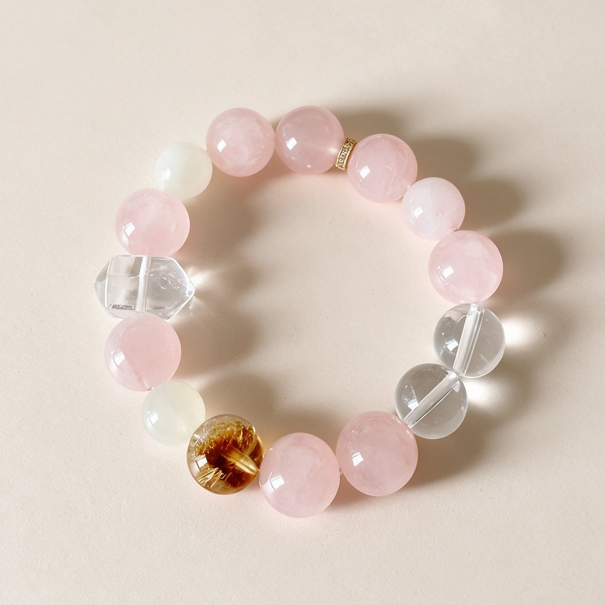 Rose Quartz Harmony Crystal Bracelet