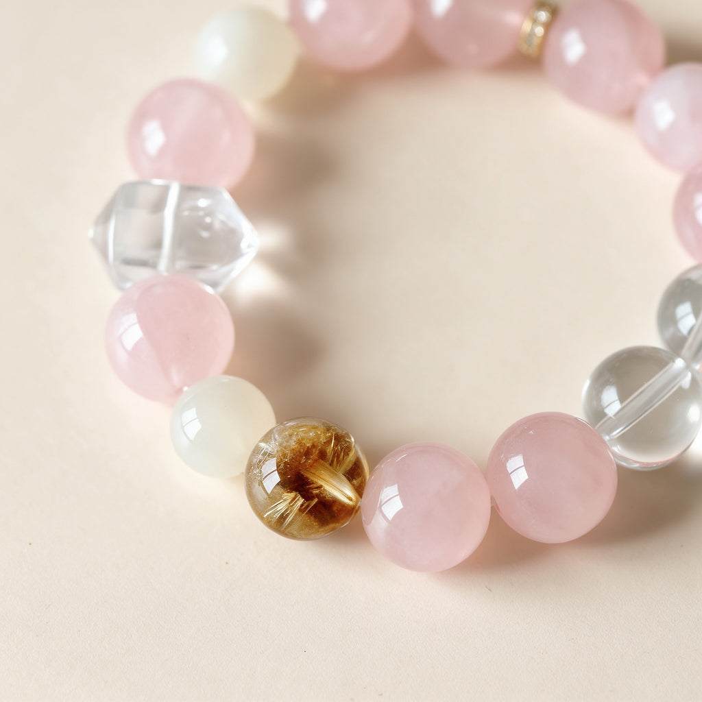 Rose Quartz Harmony Crystal Bracelet